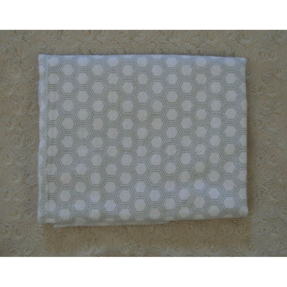 HB Hudson Baby Honeycomb Receiving Blanket Gray White Flannel Security Lovey